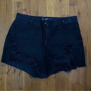 Super cute black ripped hollister shorts